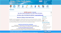 Desktop Screenshot of bridgeofallanhc.co.uk
